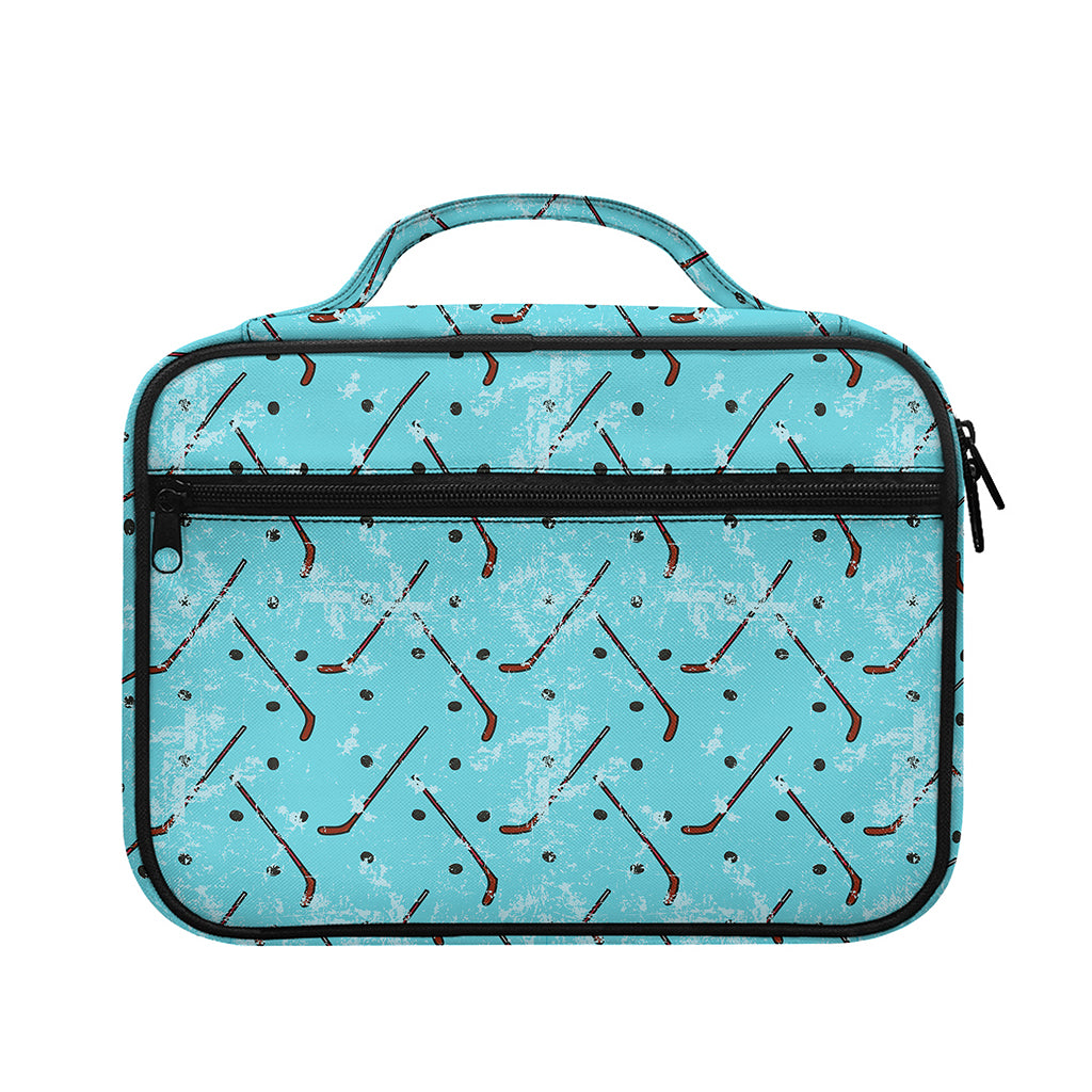 Hockey Stick And Puck Pattern Print Briefcase Bible Bag