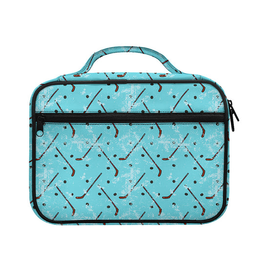 Hockey Stick And Puck Pattern Print Briefcase Bible Bag