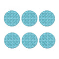 Hockey Stick And Puck Pattern Print Coaster Set