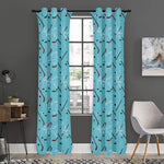 Hockey Stick And Puck Pattern Print Curtain