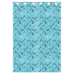 Hockey Stick And Puck Pattern Print Curtain
