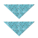 Hockey Stick And Puck Pattern Print Dog Bandana