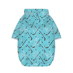 Hockey Stick And Puck Pattern Print Dog Zip Up Hoodie