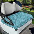 Hockey Stick And Puck Pattern Print Golf Cart Seat Cover