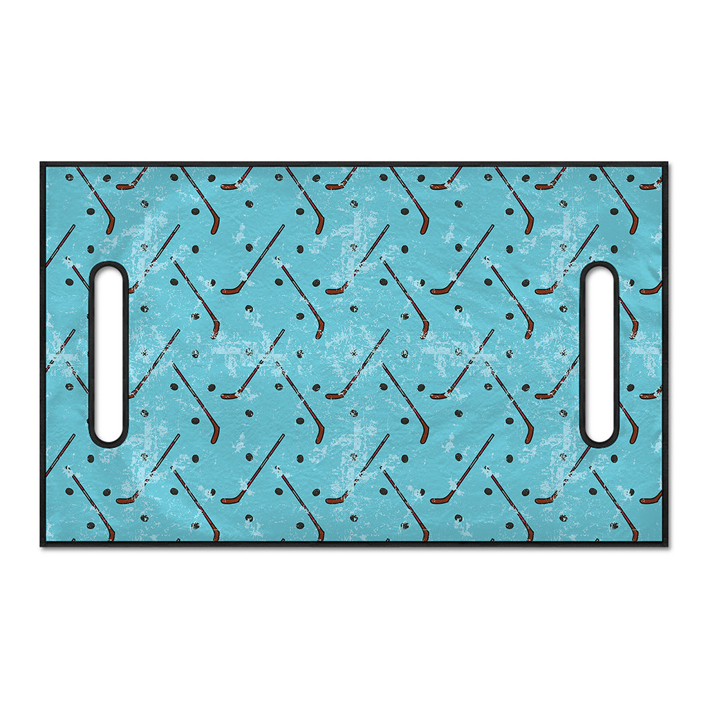 Hockey Stick And Puck Pattern Print Golf Cart Seat Cover