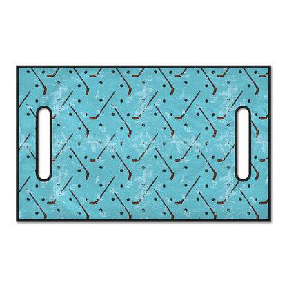 Hockey Stick And Puck Pattern Print Golf Cart Seat Cover