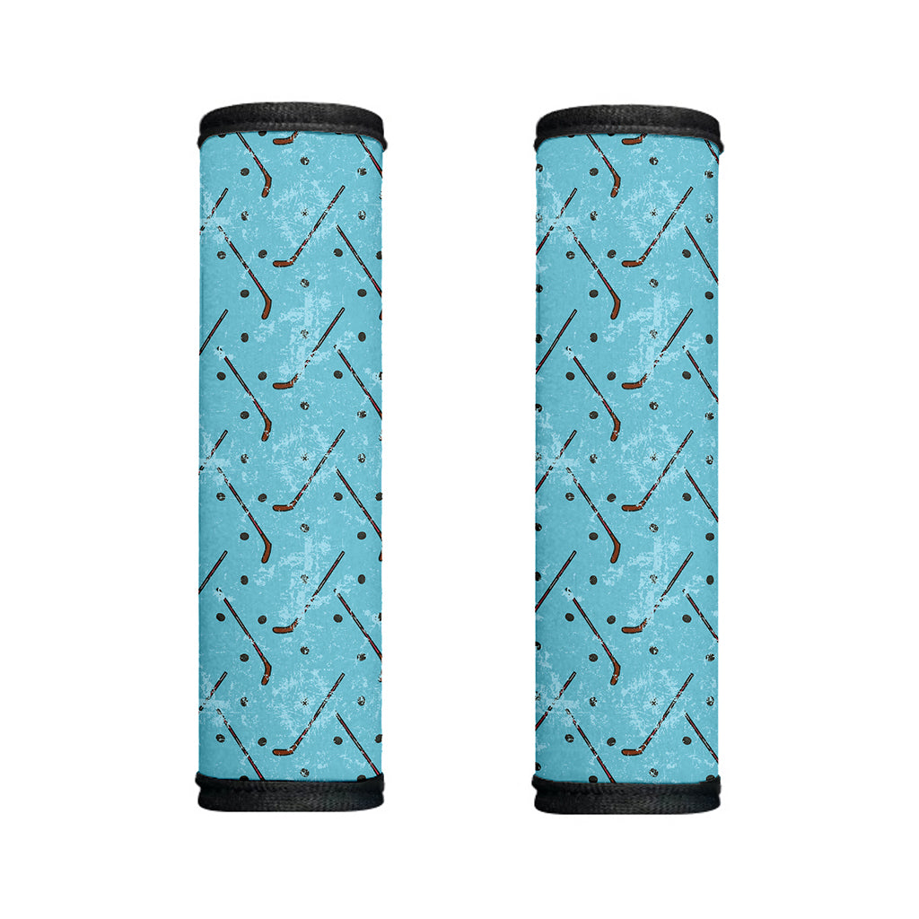 Hockey Stick And Puck Pattern Print Handle Covers