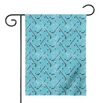 Hockey Stick And Puck Pattern Print House Flag