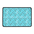 Hockey Stick And Puck Pattern Print Kitchen Mat