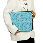 Hockey Stick And Puck Pattern Print Laptop Sleeve