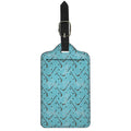 Hockey Stick And Puck Pattern Print Luggage Tag