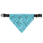 Hockey Stick And Puck Pattern Print Over The Collar Dog Bandana