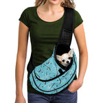 Hockey Stick And Puck Pattern Print Pet Sling Carrier