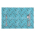 Hockey Stick And Puck Pattern Print Placemat