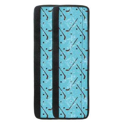 Hockey Stick And Puck Pattern Print Refrigerator Handle Covers