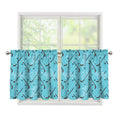 Hockey Stick And Puck Pattern Print Tier Curtains