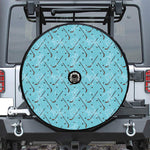 Hockey Stick And Puck Pattern Print Tire Cover With Camera Hole