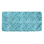 Hockey Stick And Puck Pattern Print Towel