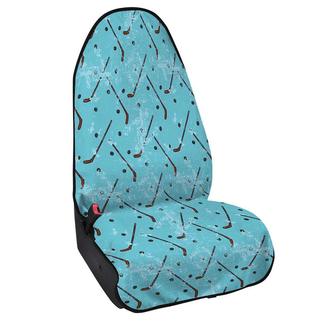 Hockey Stick And Puck Pattern Print Waterproof Car Seat Cover