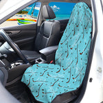 Hockey Stick And Puck Pattern Print Waterproof Car Seat Cover