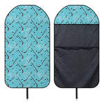 Hockey Stick And Puck Pattern Print Waterproof Car Seat Cover