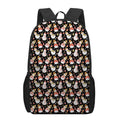 Holiday Snowman Pattern Print 17 Inch Backpack
