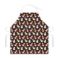 Holiday Snowman Pattern Print Adjustable Apron