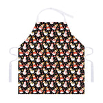 Holiday Snowman Pattern Print Adjustable Apron