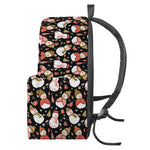 Holiday Snowman Pattern Print Backpack