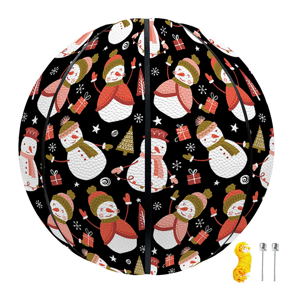 Holiday Snowman Pattern Print Basketball