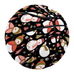 Holiday Snowman Pattern Print Basketball