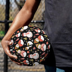 Holiday Snowman Pattern Print Basketball