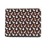 Holiday Snowman Pattern Print Bifold Wallet