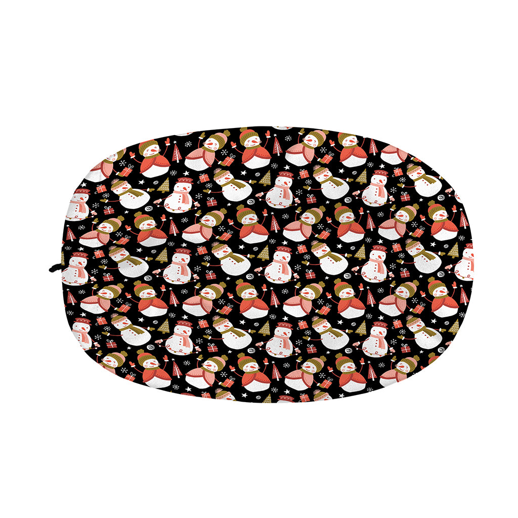 Holiday Snowman Pattern Print Car Side Mirror Covers