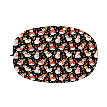 Holiday Snowman Pattern Print Car Side Mirror Covers