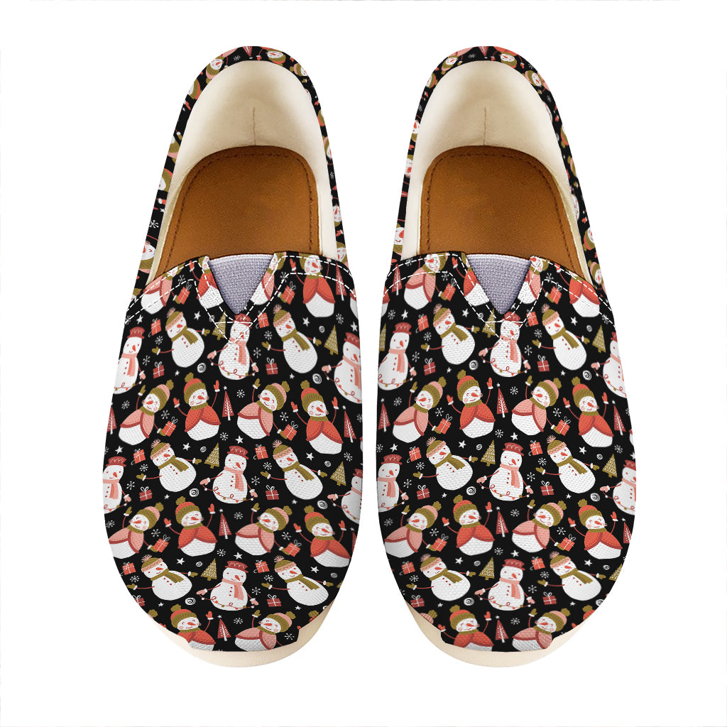 Holiday Snowman Pattern Print Casual Shoes
