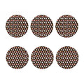Holiday Snowman Pattern Print Coaster Set