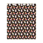 Holiday Snowman Pattern Print Curtain