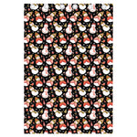 Holiday Snowman Pattern Print Curtain