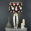 Holiday Snowman Pattern Print Drum Lamp Shade