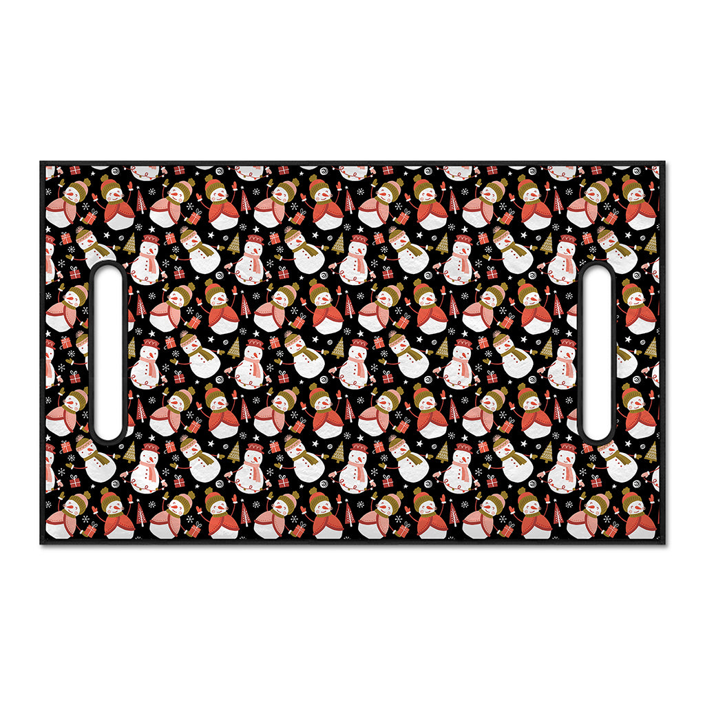 Holiday Snowman Pattern Print Golf Cart Seat Cover