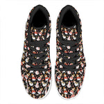 Holiday Snowman Pattern Print High Top Leather Sneakers