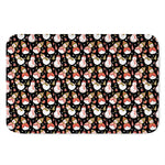 Holiday Snowman Pattern Print Indoor Door Mat