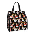 Holiday Snowman Pattern Print Insulated Lunch Tote