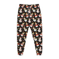 Holiday Snowman Pattern Print Jogger Pants