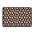 Holiday Snowman Pattern Print Kitchen Mat