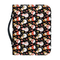 Holiday Snowman Pattern Print Leather Bible Cover