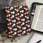 Holiday Snowman Pattern Print Leather Bible Cover
