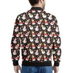 Holiday Snowman Pattern Print Men's Bomber Jacket