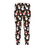 Holiday Snowman Pattern Print Men's leggings